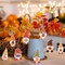 8 Pcs DIY Gnome Pumpkin Sunflower Keychain Diamond Painting Kits